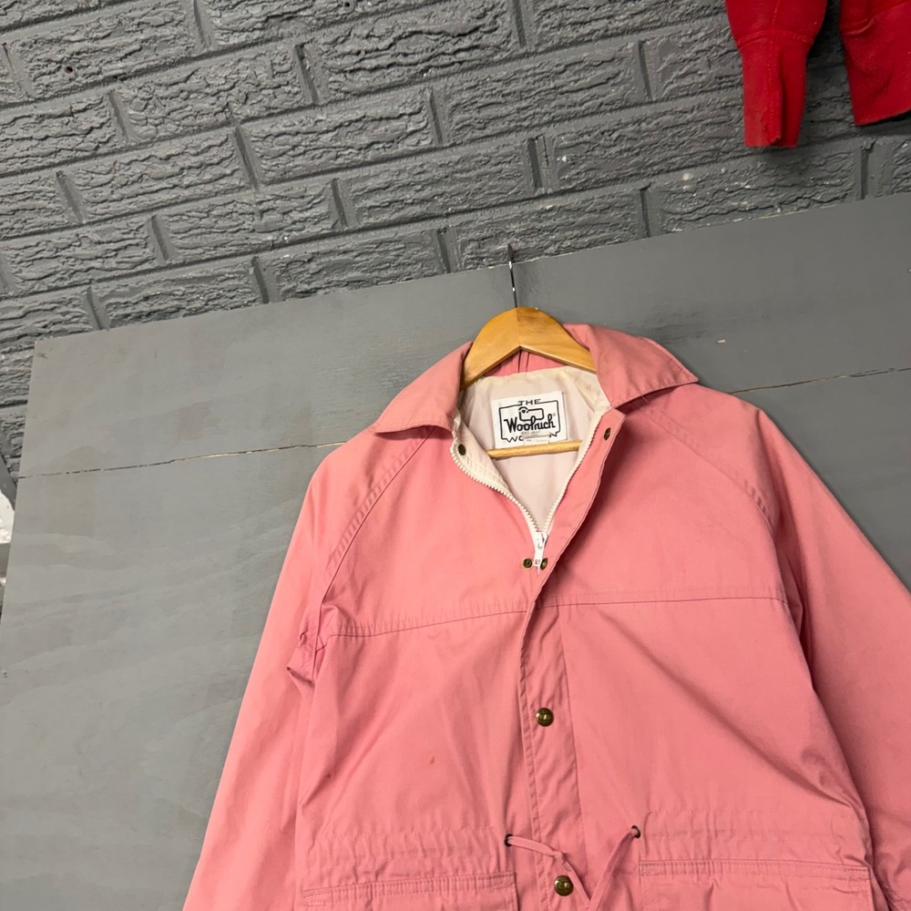 Woolrich Woman Vintage Mountain Parka Jacket Strawberry Pink Size S 6801